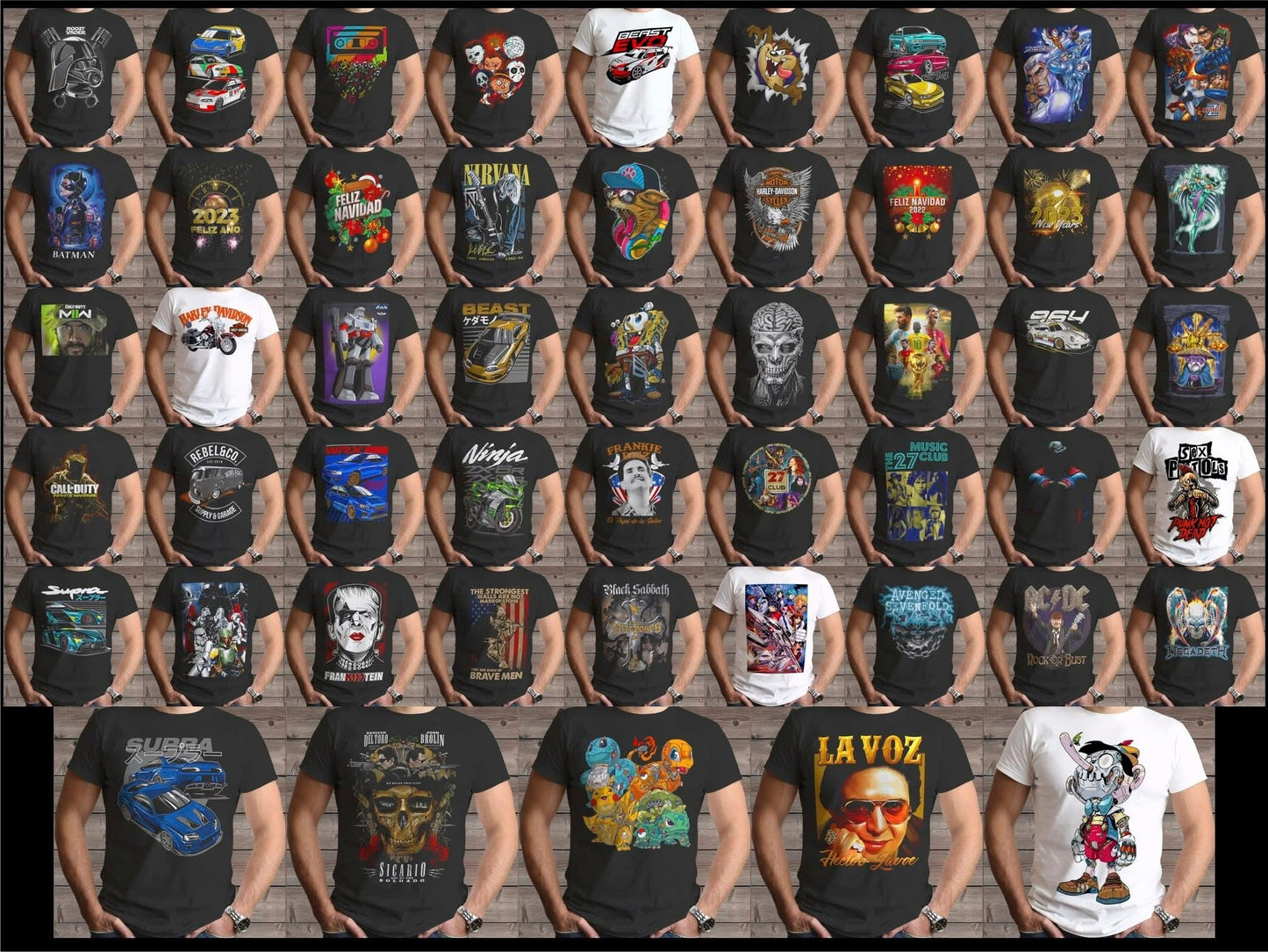 Custom T-Shirt Sampler - 3 shirts mystery grabs