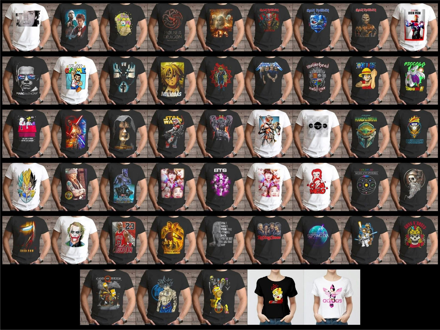 Custom T-Shirt Sampler - 3 shirts mystery grabs