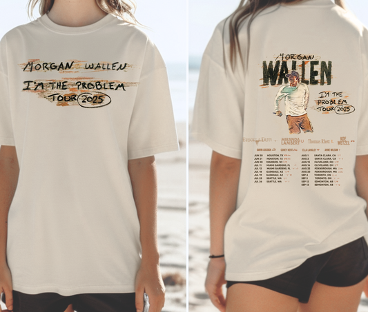 “I’m the Problem Tour 2025” Exclusive Tee – Morgan Wallen Inspired